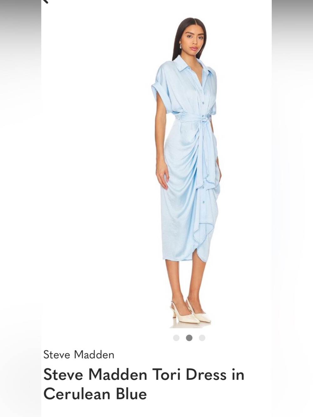 STEVE MADDEN DRESS SZ 6 cerulean blue nwt lightweight dress